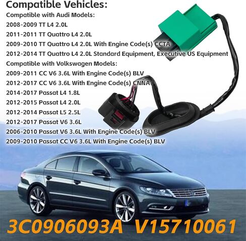 استبدال وحدة التحكم في حقن الوقود لـ 3C0906093A مناسب لسيارات Volkswagen Passat 2006-2010/2012-2017 لـ CC 2009-2017 لـ Passat CC 2009-2010 لـ Audi TT 2008-2009 TT Quattro 2009-2014 in Kuwait