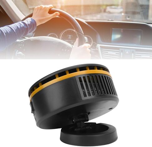 RiToEasysports Car Heater Portable 12V Car Defroster with Plastic Housing 150W Fast Heating Adjustable Air Outlet and Handle for Windshield Defogging in Sedans SUVs Trucks (Yellow) in Saudi Arabia