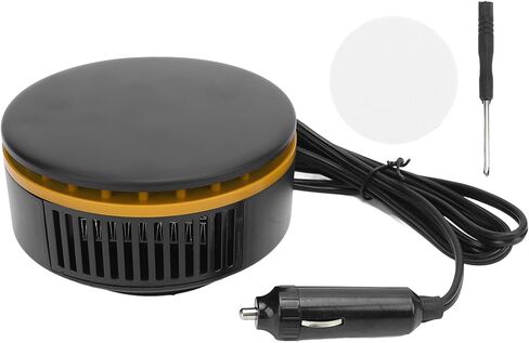 RiToEasysports Car Heater Portable 12V Car Defroster with Plastic Housing 150W Fast Heating Adjustable Air Outlet and Handle for Windshield Defogging in Sedans SUVs Trucks (Yellow) in Saudi Arabia