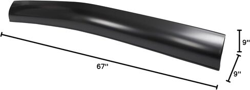 ALMULOO Front and Rear Roll Pan Set Compatible with 1967-1972 Chevrolet C10 Suburban/Panel/Pickup Base Models, 2-Piece Steel Electrophoresis Black in Kuwait