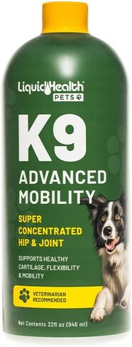 LIQUIDHEALTH 32 Oz K9 Liquid Glucosamine for Dogs Level 5000 with Glucosamine Chondroitin, Dogs MSM, Boswellia Serrata – Dog Hip and Joint Health, Dog Vitamins for Dog Joint Pain, Dog Joint Oil in Saudi Arabia