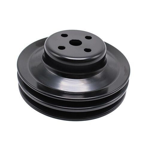بكرة مضخة مياه ذات أخدود من الفولاذ الأسود متوافقة مع محركات Ford SBF 260 289 302 351W V8 ذات كتلة صغيرة 1965-1969 in Kuwait