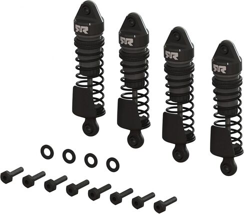 طقم صدمات الومنيوم من ارما طول 58 ملم 2000 سنت زيت معدن 4 قطع - GROM ARA-1560 in Kuwait