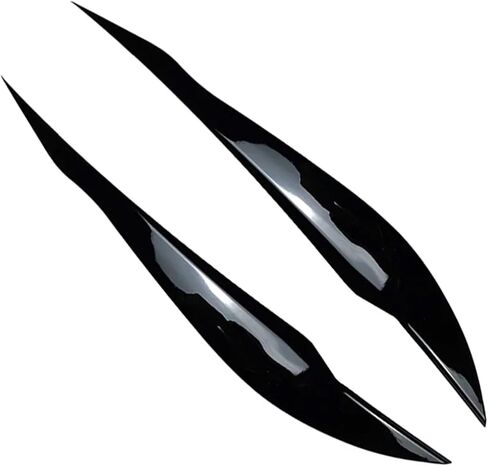Gloss ABS Headlight Eyebrow Eyelid Compatible with BMW F30 Sedan 2012-2015 320i 328i 335i F80 M3 2014-2018 F31 Touring 2013-2015 320i 328i(Gloss Black) in Kuwait