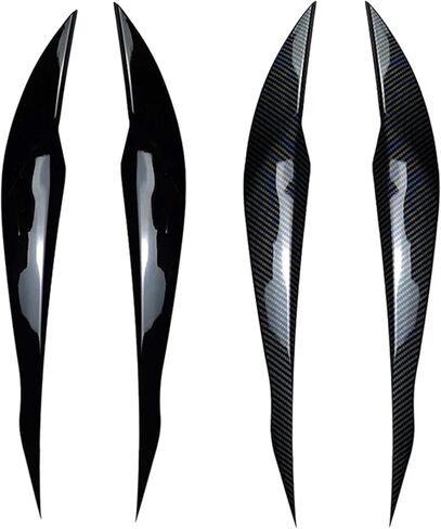 Gloss ABS Headlight Eyebrow Eyelid Compatible with BMW F30 Sedan 2012-2015 320i 328i 335i F80 M3 2014-2018 F31 Touring 2013-2015 320i 328i(Gloss Black) in Kuwait