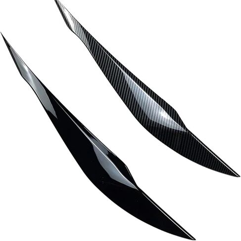 Gloss ABS Headlight Eyebrow Eyelid Compatible with BMW F30 Sedan 2012-2015 320i 328i 335i F80 M3 2014-2018 F31 Touring 2013-2015 320i 328i(Gloss Black) in Kuwait