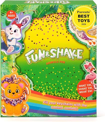 Shake-its Glitter Craft Kits, DIY Art Kit for Kids - Fun Shake Art Supplies, Creative Arts and Crafts Activity Gifts for Girls & Boys Ages 4 5 6 7 8 9 (Flowers & Butterflies) in Saudi Arabia
