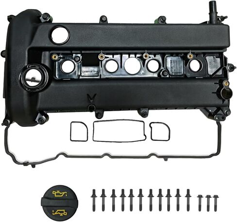 Engine Valve Cover Kit Compatible with 2010-2013 Mazda 3, 2009-2015 Mazda 5, Mazda 6 & CX-7 | Direct Fit for 2.0L, 2.3L, 2.5L Engines, Replace Part # L502-10-210E / L50210210E in Kuwait