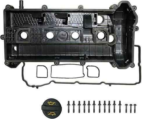 Engine Valve Cover Kit Compatible with 2010-2013 Mazda 3, 2009-2015 Mazda 5, Mazda 6 & CX-7 | Direct Fit for 2.0L, 2.3L, 2.5L Engines, Replace Part # L502-10-210E / L50210210E in Kuwait