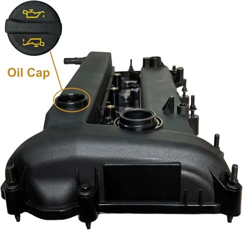 Engine Valve Cover Kit Compatible with 2010-2013 Mazda 3, 2009-2015 Mazda 5, Mazda 6 & CX-7 | Direct Fit for 2.0L, 2.3L, 2.5L Engines, Replace Part # L502-10-210E / L50210210E in Kuwait