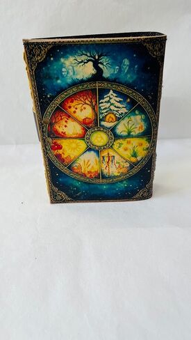 Handmade Vintage Leather Journal, Tree of Life Design, Deckle Edge Unlined Pages, Metal C Lock, 7x5 Inches, 200 Pages in Kuwait