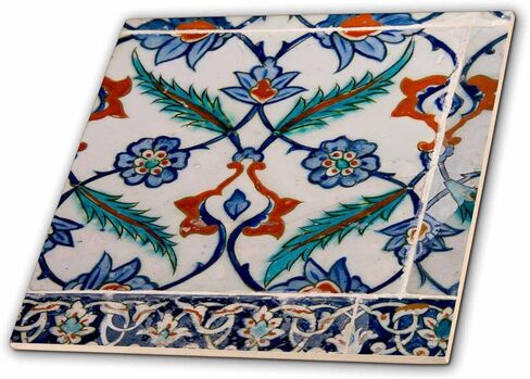 3dRose Asia, Turkey, Istanbul, Topkapi. Detail of Famous Palace Iznik Tiles.-Ceramic Tile, 6" (ct_209121_2),Multicolor in Saudi Arabia