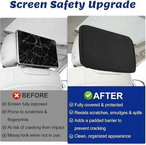 2-Pack Neoprene Protective Padded Cover for 2021-2025 2026 Cadillac Escalade GMC Yukon/Tahoe/Suburban | 1.5mm Neoprene Dust & Impact Shield in Kuwait