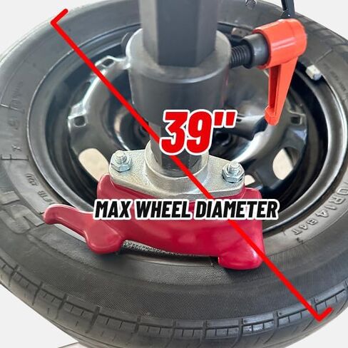 KATOOL Mini Tire Changer Machine 39" MAX. Wheel Diameter KT-1030P Tire Machine Small Wheel Changers Tire Repair Tools in Kuwait