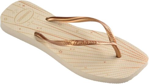 Havaianas Slim Square Fireworks Flip-Flops Rust 39/40 Brazil (US Men's 7/8, Women's 9/10) M in Saudi Arabia