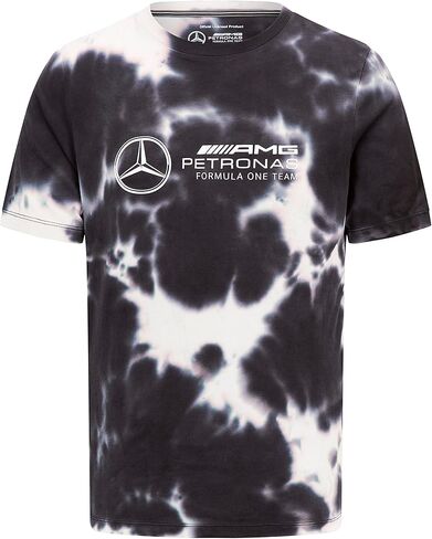 Mercedes AMG Petronas Men's Tie-Dye Team T-Shirt (Grey) in Kuwait