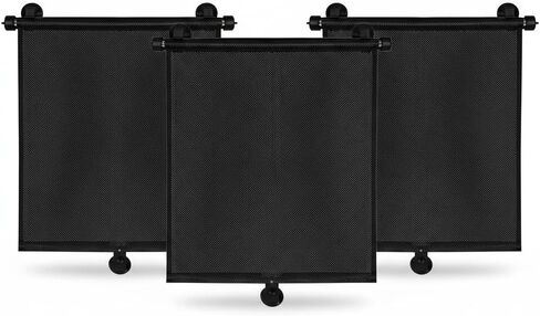 JoEzzy Retractable Car Window Sun Shades for Baby & Kids – 1 Pack Roller Car Shade for Side Windows – UV Protection Sunshade for Car Window – Universal 16"x20" – Ideal for Delivery Drivers & Rideshare in Saudi Arabia