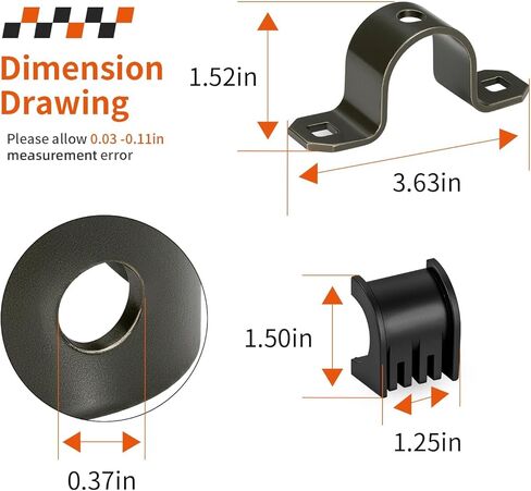 Upper Steering Bushing W/Bracket For Polaris RZR 570 800 Predator 500 Hawkeye Magnum Scrambler Ranger Trail Blazer 300 400 500 550 600 700 800 850 2002-2012 5246732 in Kuwait