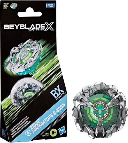 مجموعة BEY BLADE X Ridge Triceratops 9-80GN Booster Pack مع Takara Tomy Defense Type Top، ألعاب ألعاب القتال، للأعمار من 8 سنوات فما فوق in Kuwait