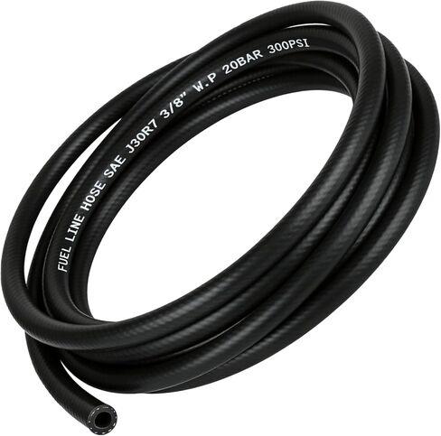 3/8 بوصة (10 مم) خرطوم خط الوقود ID 10FT NBR أنبوب قفل دفع مطاطي عالي الضغط 300PSI لمحركات أنظمة وقود السيارات وخط نقل الغاز in Kuwait