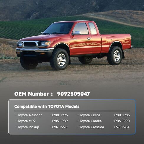 صمام تبديل الفراغ ثنائي المعدن 90925-05047 بديل لسيارة Toyota 4runner 1988-1995، Celica 1980-1985، Corolla 1986-1990، Cressida 1978-1984، MR2 1985-1989، Pickup 1987-1995 in Kuwait