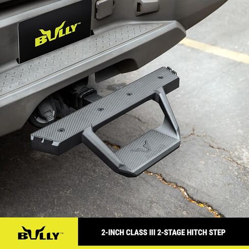 Bully Black 2" Class III Trailer Towing Hitch Step, Black Powder-Coated Cast Aluminum, 23" Wide in Kuwait