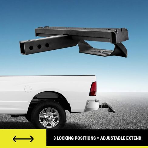 Bully Black 2" Class III Trailer Towing Hitch Step, Black Powder-Coated Cast Aluminum, 23" Wide in Kuwait