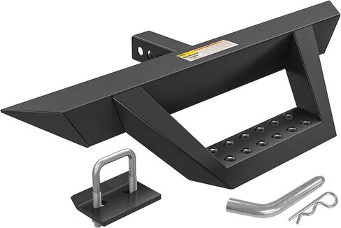 MaxxHaul 50941 Universal Steel Trailer Tow Hitch Step Bar with Drop Step Pads for Pickup Truck 2" Receiver in Kuwait