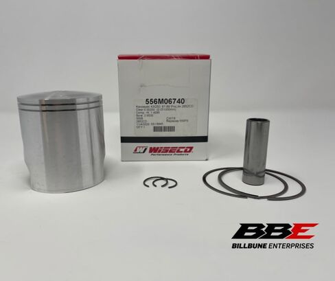 Wiseco 556M06740 Piston Kit 67.40mm Standard Bore for Kawasaki KXF250 Tecate 4 1987-1988 & KX250 1987-1989 - Forged Piston with Rings Pin Clips in Kuwait