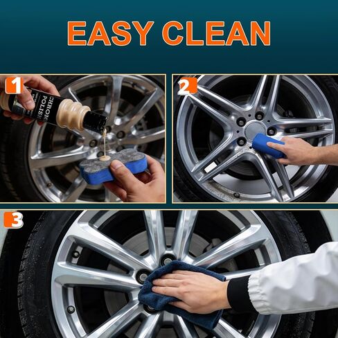 Chrome Cleaner & Scratch Remover Spray, Restores Car Wheels, Golf Clubs - Scratch Repair, Clean & Protect in One Step, All-in-One Clean, Shine & Protect, Easy and Quick Cleaning in Kuwait