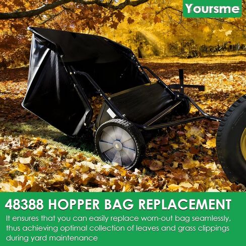 Yoursme 48388 حقيبة قادوس لأجزاء مكنسة Agri Fab 42 بوصة، استبدال حقيبة مكنسة أوراق العشب لـ 45-0320 45-03201-062 45-03201-062 مكنسة سحب العشب in Kuwait