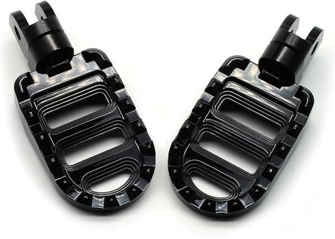 MZS Motorcycle Front Foot Pegs, Roating Rider Footpegs MX Serrated Wide Pedal Accessories Black CNC Compatible with GSX-8S GSX8S GSX-S1000 GSX-S1000F GSXS1000 GSX-S750 GSXS750 SV650 SV650X KATANA in Kuwait