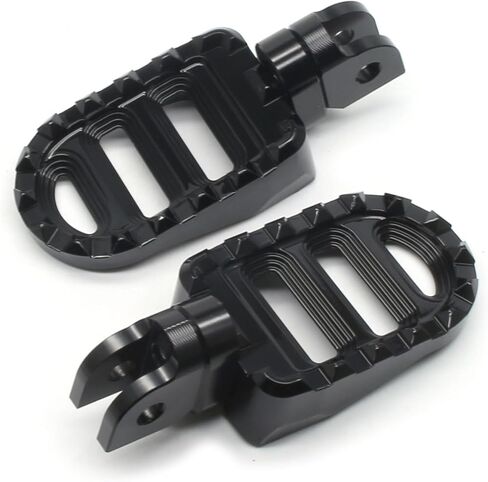 MZS Motorcycle Front Foot Pegs, Roating Rider Footpegs MX Serrated Wide Pedal Accessories Black CNC Compatible with GSX-8S GSX8S GSX-S1000 GSX-S1000F GSXS1000 GSX-S750 GSXS750 SV650 SV650X KATANA in Kuwait