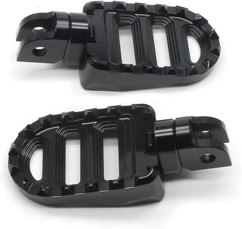 MZS Motorcycle Front Foot Pegs, Roating Rider Footpegs MX Serrated Wide Pedal Accessories Black CNC Compatible with GSX-8S GSX8S GSX-S1000 GSX-S1000F GSXS1000 GSX-S750 GSXS750 SV650 SV650X KATANA in Kuwait