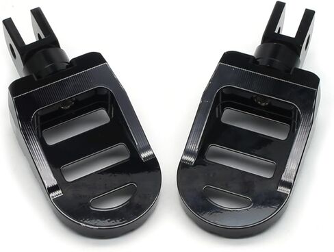 MZS Motorcycle Front Foot Pegs, Roating Rider Footpegs MX Serrated Wide Pedal Accessories Black CNC Compatible with GSX-8S GSX8S GSX-S1000 GSX-S1000F GSXS1000 GSX-S750 GSXS750 SV650 SV650X KATANA in Kuwait