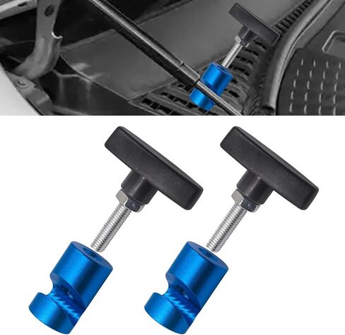 Car Engine Hood Support Rod，Lift Support Clamp Trunk Air Pressure Rod Anti-Slip Anti-Shaking Retainer Universal for Cars SUVS (Red) in Kuwait
