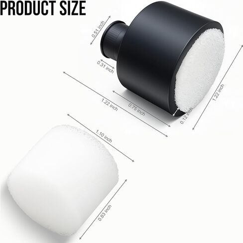 Tensso RC Engine Air Filter Sponge: Upgrade 2 Anti Foaming Filters and 2 Extra Sponges for 15-18cc, Remote Control Model Car Racing Cotton Nitro Spong Foam Cleaner for 1:10 HSP 02028 Replacement Parts in Kuwait
