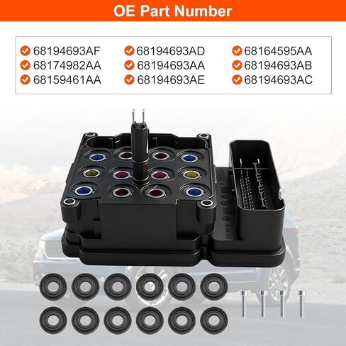 68159461AA ABS Control Module, ABS Control Module Anti-Lock Brake System Module Compatible with Dodge Journey 2.4L 3.6L 2012-2017, 68194693AD 68164595AA 68174982AA 68194693AC 68194693AA 68194693AB in Kuwait