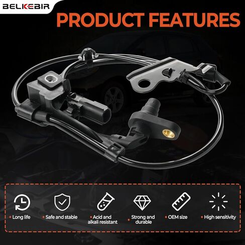 2PCS Front ABS Wheel Speed Sensor Left & Right Compatible with 2009-2019 Toyota Corolla, 2009-2013 Toyota Matrix, 2009-2010 Pontiac Vibe Driver & Passenger Side ABS Sensor Replace ALS2315, ALS2316 in Kuwait