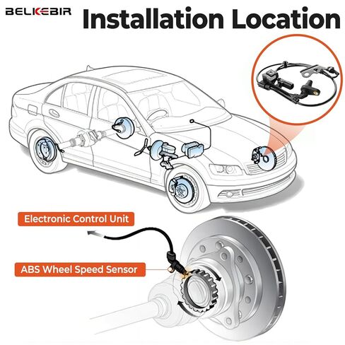 2PCS Front ABS Wheel Speed Sensor Left & Right Compatible with 2009-2019 Toyota Corolla, 2009-2013 Toyota Matrix, 2009-2010 Pontiac Vibe Driver & Passenger Side ABS Sensor Replace ALS2315, ALS2316 in Kuwait