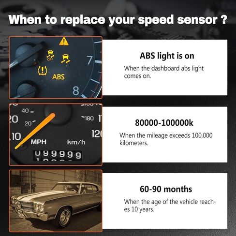 قطعتان من مستشعر سرعة العجلات الأمامية ABS لليسار واليمين متوافق مع 2014-2020 Nissan Rogue، 2014 Nissan Rogue Select للسائق والراكب، استبدال مستشعر ABS ALS2526، 2ABS3009، 47910-4BA0A، 47910-4CL0A in Kuwait