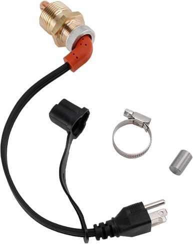 Topteng 70000-73274 Engine Block Heater for Kubota B20, B26, B1550, B1550D, B1700, B1750, B2100, B2150, B2320, B2400, B2620, B3030, B5200D, B6200, B7200, B7500, B7510DN, B7510HSD 115V 400W in Kuwait