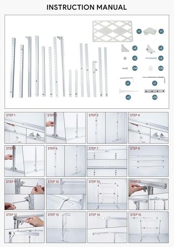 54 inch Rug Tufting Frame Kit, Aluminum Metal Frame,Primary Tufting Cloth, Adjustable Rug Tufting Frame for for Machine Embroidery, Sewing, Tapestry Making and Tufting Beginners in Kuwait