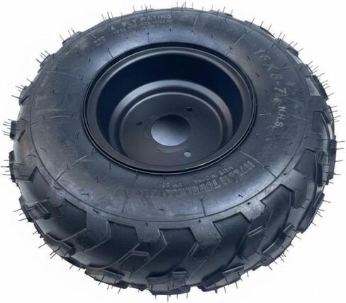 إطار عجلة Qianly 16x8-7 Go Go-Carts مقاس 16x8-7 عالي التحمل للشاطئ، محور عجلة أسود ثلاثي الفتحات ومجموعة الإطارات in Kuwait
