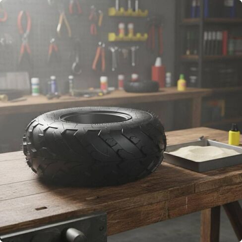 16x8-7 Go Go-Carts Wheel Tire Heavy Duty 16x8-7 Tire Wheel High Performance for Beach, Three-hole Black Wheel Hub And Tire Assembly in Kuwait