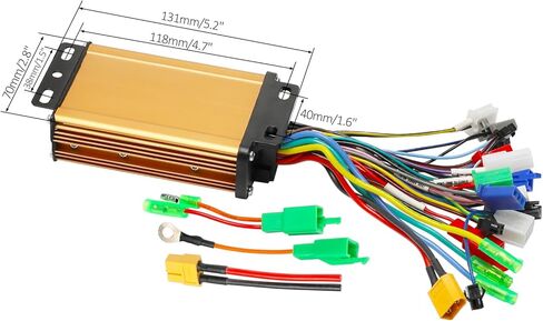طقم عجلات محرك محوري بدون فرشاة 24 فولت 250 وات - إطار صلب مقاس 6.5 بوصة، وخانق LCD، ووحدة تحكم بموجة جيبية، ورافعة فرامل وكابل لعربة Go Kart ذاتية الصنع، ودراجة صغيرة، وعربة، وعربة مزودة بمحرك in Kuwait