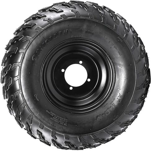 23x7-10 Off-Road ATV UTV Go Kart Wheel Assembly with 10-Inch Tire, Inner Tube & Rim, 4PR Heavy-Duty 24 PSI, Lawn Mower, Buggy, Quad, Mini Bike Compatible in Kuwait