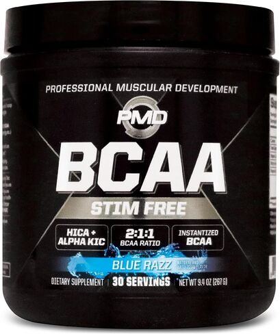 PMD Sports BCAA Stim-Free Amino Acids - Better Workout Performance, Enhanced Recovery, Daily Energy, Muscle Builder, and Muscle Sparing - BCAA Powder Drink Mix - Lemonade (30 Servings) in Saudi Arabia