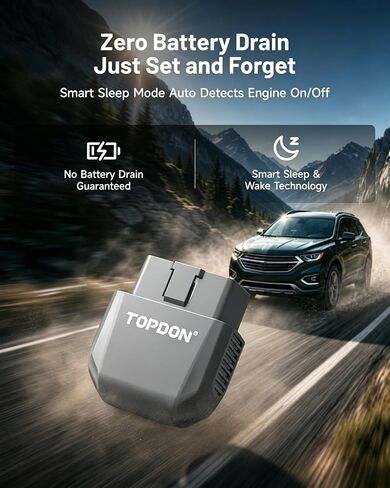 TOPDON AFM DFM Disabler، إدارة الوقود النشطة V6 V8 (Chevy GMC Silverado 1500 Sierra Yukon Escalade إلخ) 4.3L 5.3L 6.0L 6.2L، التوصيل والتشغيل Obd2 Smart Sleep NFC Gray in Kuwait