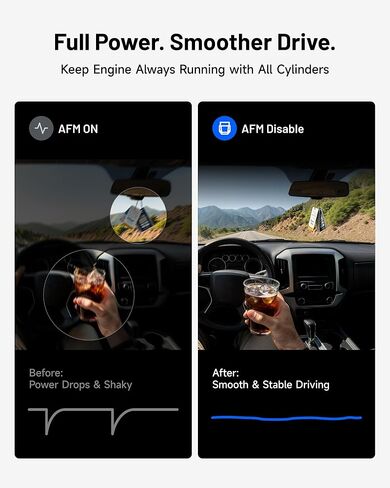 TOPDON AFM DFM Disabler، إدارة الوقود النشطة V6 V8 (Chevy GMC Silverado 1500 Sierra Yukon Escalade إلخ) 4.3L 5.3L 6.0L 6.2L، التوصيل والتشغيل Obd2 Smart Sleep NFC Gray in Kuwait